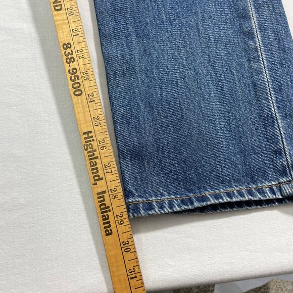 Levi's 505 Jeans Straight Leg Medium Wash size 34 x 29 Classic Red Tab - Picture 8 of 8
